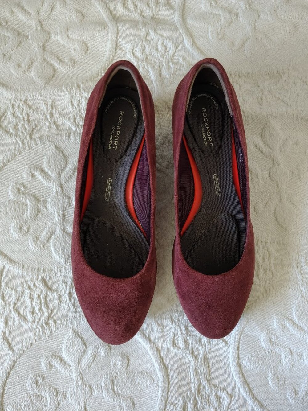 Burgundy Rockport Shoes